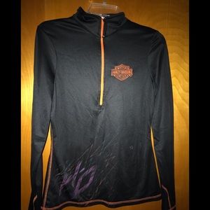 Ladies Harley quarter zip pull over